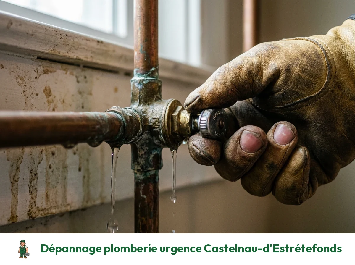 Dépannage plomberie urgence à Castelnau-d'Estrétefonds