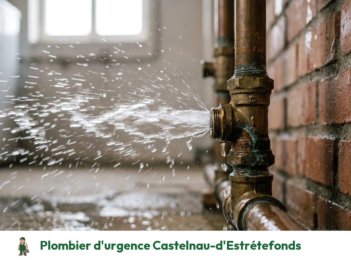 Plombier d'urgence à Castelnau-d'Estrétefonds