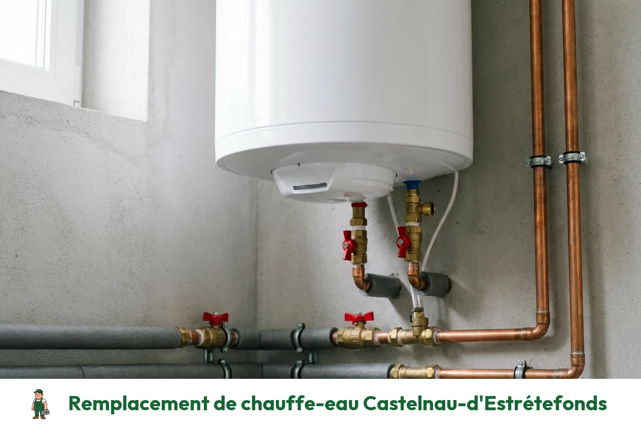 Remplacement de chauffe-eau à Castelnau-d'Estrétefonds