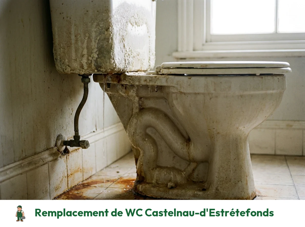 Remplacement de WC à Castelnau-d'Estrétefonds